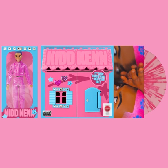 Best of Kidd Kenn Target Exclusive Pink Splatter Colored LP Vinyl & Doll Boxset - Picture 1 of 2